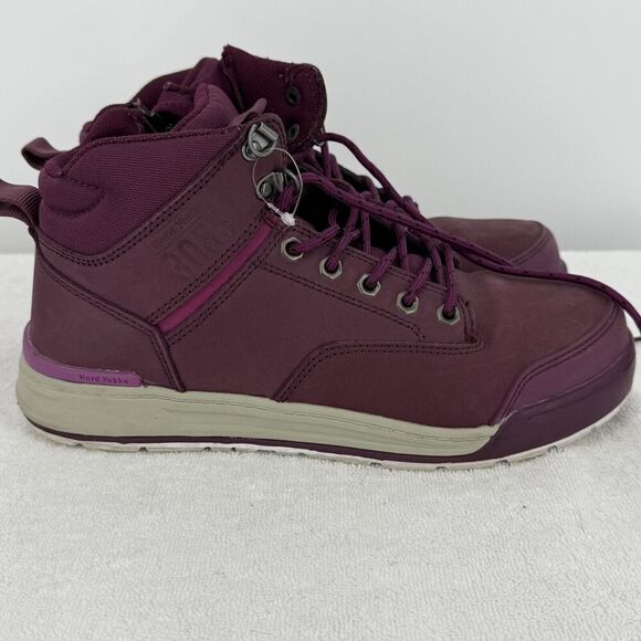 Hard Yakka WOMEN'S 3056 LACE UP SIDE ZIP SAFETY BOOT - SHIRAZ Size 10 Steel Toe - Picture 1 of 11